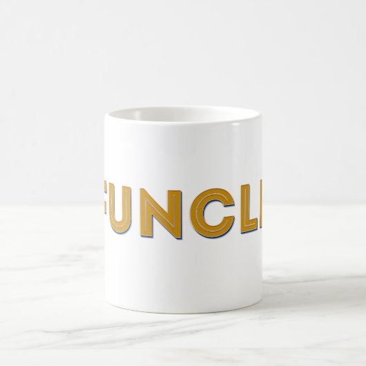 Funcle Retro inspirierte Typografie Kaffeetasse (Mittel)