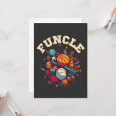 FUNCLE - The Fun Uncle Sports Equipment Whirlwind Karte (Vorderseite/Rückseite Beispiel)