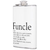 Funcle Uncle Funny Modern Definition Sprichwort Flachmann (Links)