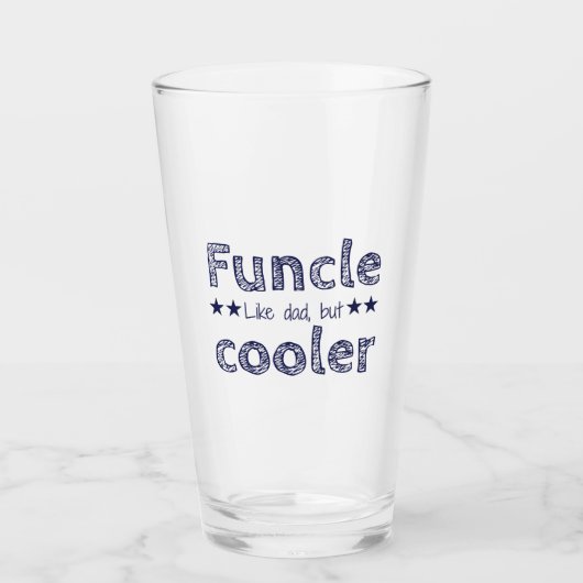 Funcle: Wie der Vater nur cooler! Glas (Vorderseite)
