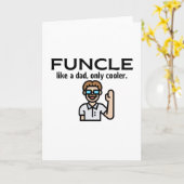 FUNCLE - wie ein Vater, nur cooler | Onkel Karte (Gelbe Blume)