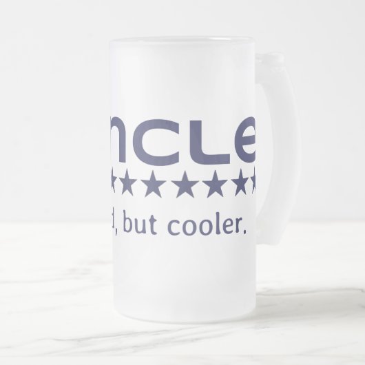 Funcle: Wie Vater aber cooler! Mattglas Bierglas (VorderseiteRechts)