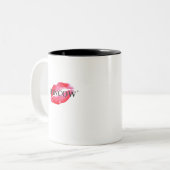 FUNCOW ROSA KUSS ZWEIFARBIGE TASSE (Vorderseite Links)