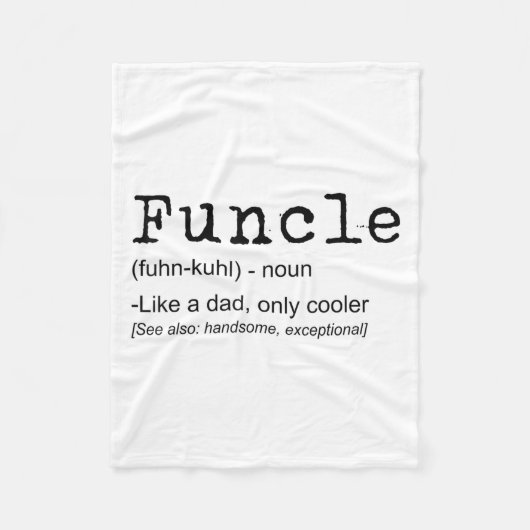Functional Definition Funny Joke-Geschenk für Onke Fleecedecke (Vorderseite)