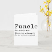 Functional Definition Funny Joke-Geschenk für Onke Karte (Gelbe Blume)