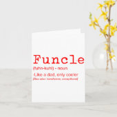 Functional Definition Funny Joke-Geschenk für Onke Karte (Gelbe Blume)