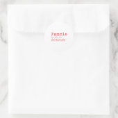 Functional Definition Funny Joke-Geschenk für Onke Runder Aufkleber (Tasche)
