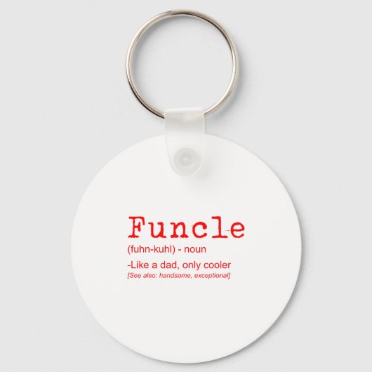 Functional Definition Funny Joke-Geschenk für Onke Schlüsselanhänger (Vorderseite)
