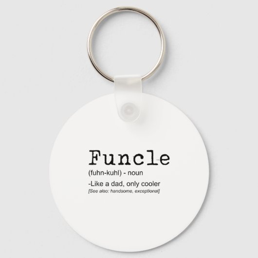 Functional Definition Funny Joke-Geschenk für Onke Schlüsselanhänger (Vorderseite)