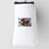 Funda Acolchada para Putter de Golf Golf Headcover (Rotieren 90)