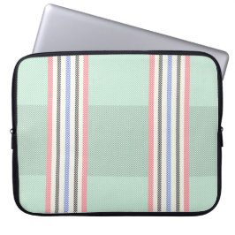 Funda con franjas en verde laptopschutzhülle