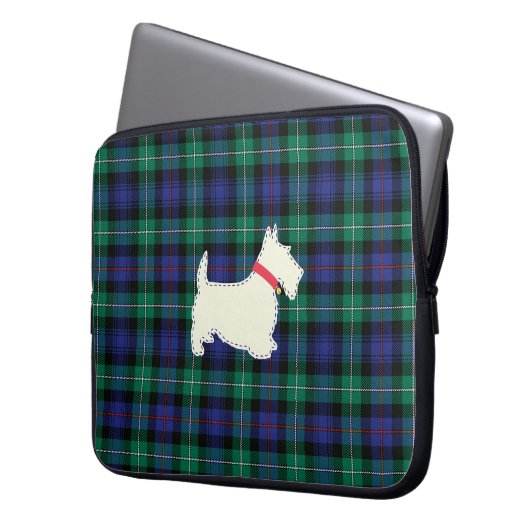 Funda con scotish terrier laptopschutzhülle (Vorderseite Links)
