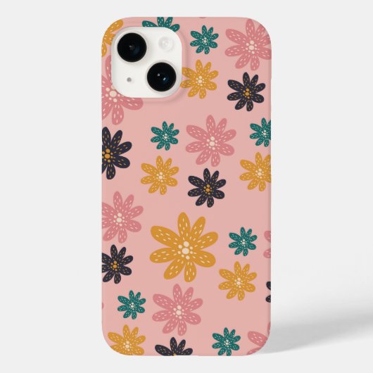 Funda De Case-Mate Para iPhone  Flowers Vibes Hülle (Rückseite)