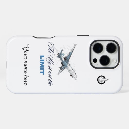 Funda de Celular Aviación iPhone Hülle (Rückseite (Horizontal))