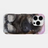 Funda de iPhone 16 con foto de perrito marrón Hülle (Rückseite (Horizontal))