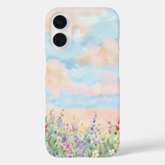 Funda diseño floral minimalista iPhone 16 hülle