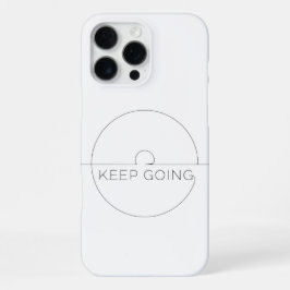 Funda iPhone Premium ‘Keep Going’ – Minimalista 16 Pro Max Hülle