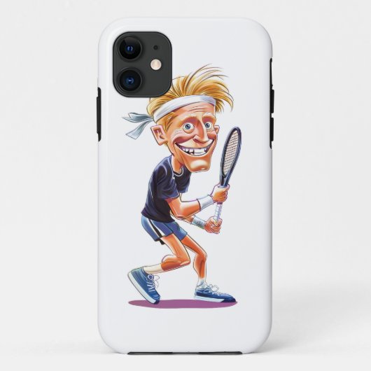 Funda movil caricatura tenista Case-Mate iPhone hülle (Rückseite)