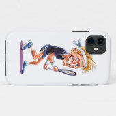 Funda movil caricatura tenista Case-Mate iPhone hülle (Rückseite (Horizontal))
