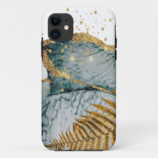 Funda para iPhone / iPad   mármol con dorado Case-Mate iPhone Hülle (Rückseite)