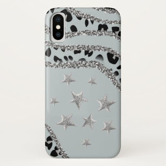 Funda para iPhone / iPad plateada con  leopardo Case-Mate iPhone Hülle (Rückseite)