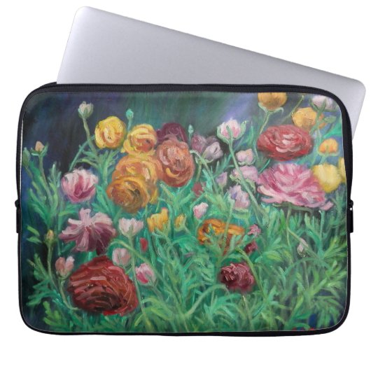 funda para laptop con diseño de flores laptopschutzhülle (Vorderseite)