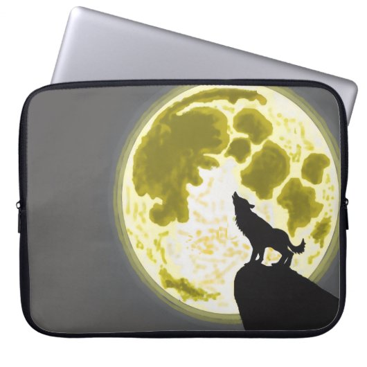 Funda Para Laptop Howling wolf Laptopschutzhülle (Vorderseite)
