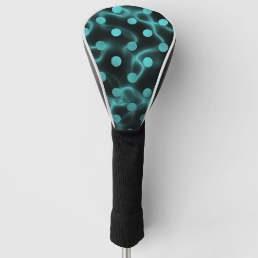 Funda para palo de golf turquesa con negro headcover (Vorderseite)