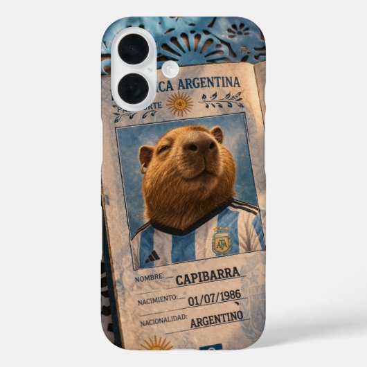 Funda Pasaporte Capibarra Case-Mate iPhone Hülle (Rückseite)