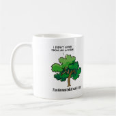 Fundamentalistischer Eichen-Baum-Cartoon Kaffeetasse (Links)