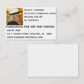 Fundarosa Kunst-Visitenkarten Visitenkarte (Vorne/Hinten)