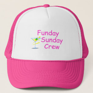 Funday Sonntag Crew-Rosa Truckerkappe