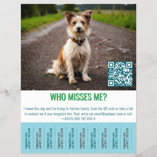 Fundhund Vorlage tab Flyer