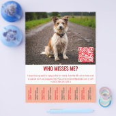 Fundhund-Vorlage Tippen  Flyer (Einzeln)