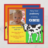 Fundierte Foto-Einladung Einladung (Vorne/Hinten)