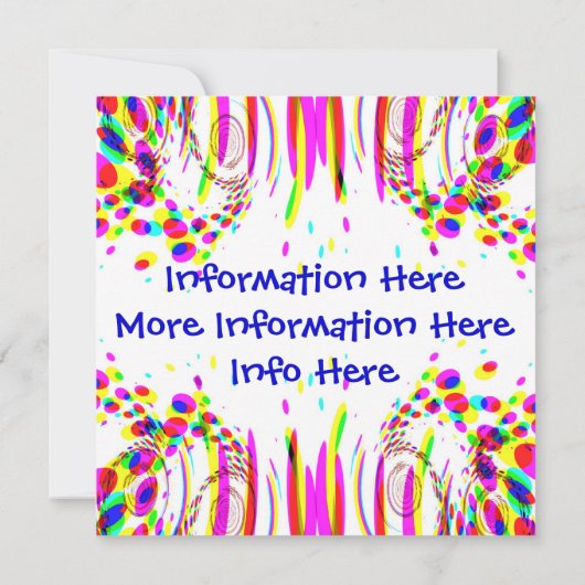 Fundierte Geburtstagsparty Einladung (Rückseite)