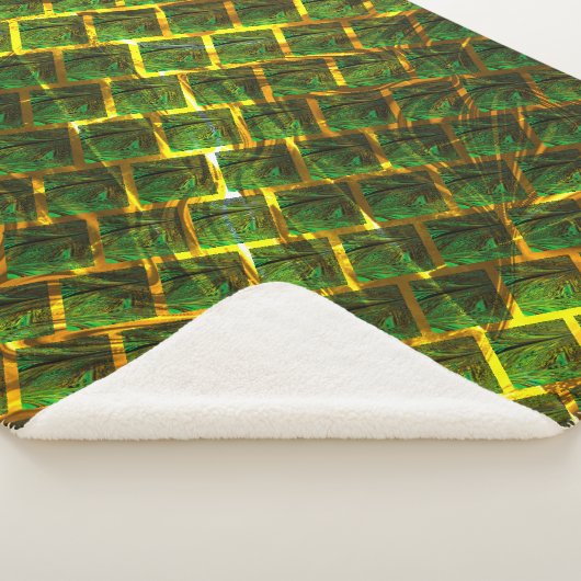 Fundo com imagem verde sob grade dourada? sherpadecke (3/4)