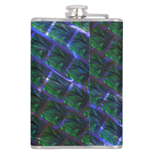 Fundo com imagem verde sob grade escura? flachmann (Rückseite)