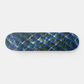 Fundo com imagem verde sob grade escura? skateboard (Horizontal)