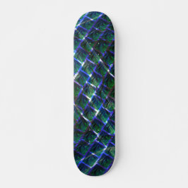 Fundo com imagem verde sob grade escura? skateboard