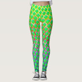 Fundo de traços em cores, quadrados verde azulado. leggings (Vorderseite)