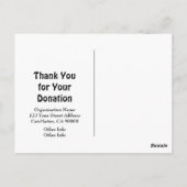 Fundraiser Animal Shelter QR Code Spenden Postkarte (Rückseite)