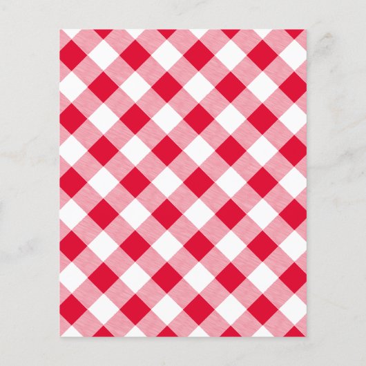 Fundraiser Cookout Barbecue Fast Food Gingham Flyer (Hinten)