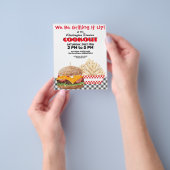 Fundraiser Cookout Barbecue Fast Food Gingham Flyer (Gruppe)
