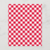 Fundraiser Cookout Barbecue Fast Food Gingham Flyer (Hinten)