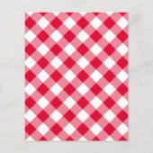 Fundraiser Cookout Barbecue Fast Food Gingham Flyer (Hinten)