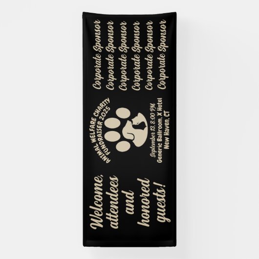 Fundraiser für die Wohltätigkeit von Tieren im Ret Banner (Vertikal)