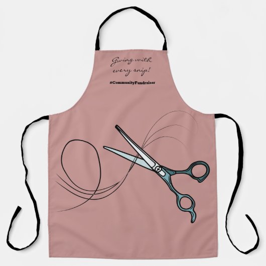 Fundraiser mit jeder Snip Pink-Schürze Schürze (Vorderseite)