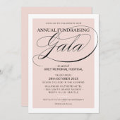 FUNDRAISIERENDES GALA-Ereignis extravaganter Goldr Einladung (Vorne/Hinten)