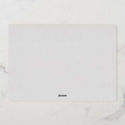 FUNDRAISING GALA elegante Kalligraphie hellgrau Folieneinladung (Rückseite)